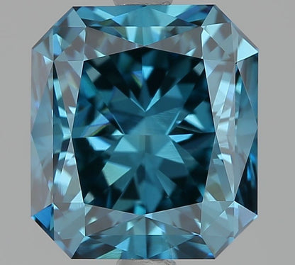 Stralende 3.19ct Fancy Deep Blue VS1 EX VG 