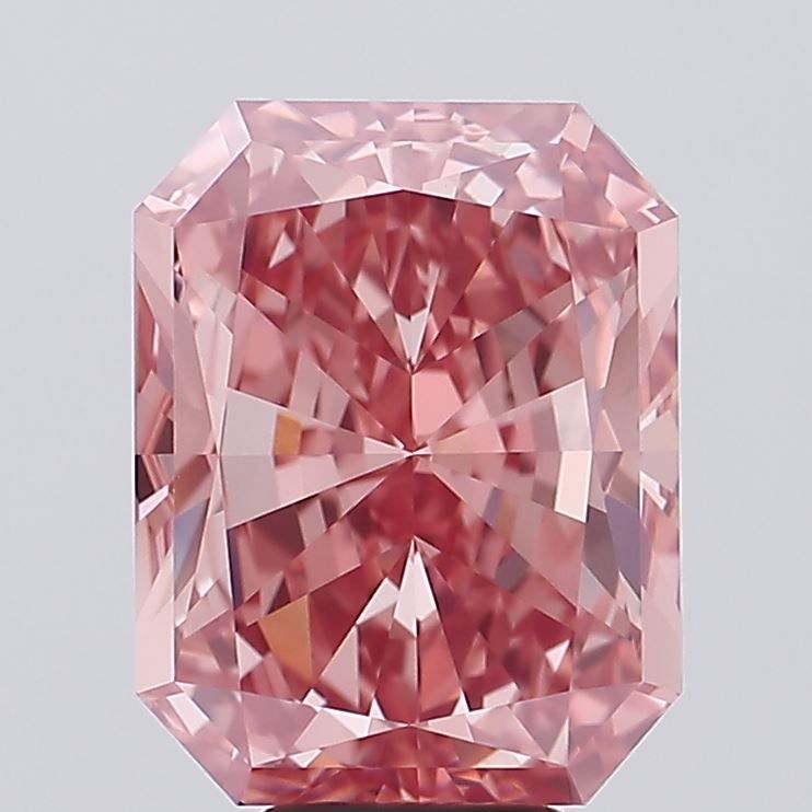 Stralende 10.08ct Fancy Intense Roze VVS1 EX EX 