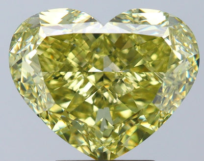 Hart 5.01ct Fancy Bruinachtig Groenachtig Geel VS2 VG VG 