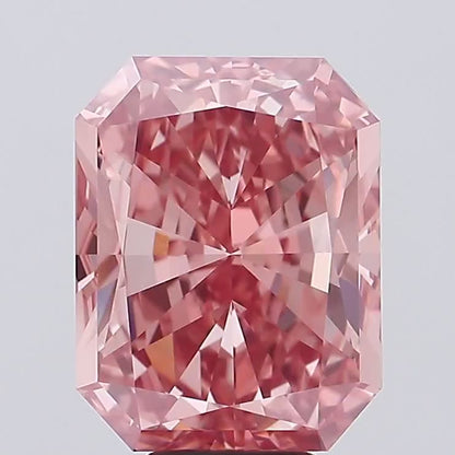 Stralende 10.08ct Fancy Intense Roze VVS1 EX EX 